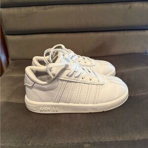 K-Swiss Kids All-White Sneakers